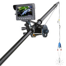Câmera de pesca subaquática 4.3 tvl com monitor de 10 peças. Visão noturna de led, rodas metálicas para pesca em 195 graus 2024 - compre barato