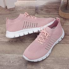 Breathable mesh casual shoes women sneakers 2022 solid lace-up light summer sneakers women shoes woman Footwear 2024 - buy cheap