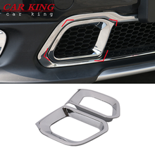 ABS Chrome Accessories FOR Jeep Cherokee KL 2014 2015 2016 2017 2018 Car Head Front Bumper air outlet frame Cover Trim 2024 - buy cheap