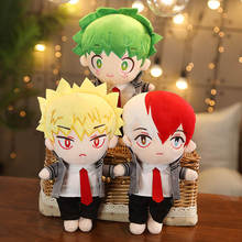 Boneco de pelúcia de anime boku no my hero academia, boneco fofo de mudança midoriya izuku bakugou katsuki todoroki de 20cm para cosplay, presente de natal 2024 - compre barato