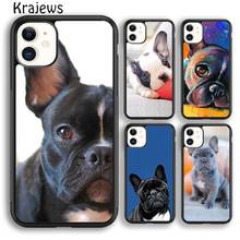 Krajews French Bulldog funny Phone Case Cover For iPhone 5s 6s 7 8 plus X XS XR 11 12 13 pro max Samsung Galaxy S8 S9 S10 Plus 2024 - buy cheap