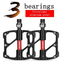 Pedal de bicicleta de montaña MTB, 3 rodamientos, antideslizante, ultraligero, CNC, rodamiento sellado 2024 - compra barato