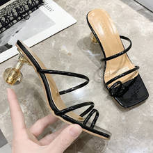 Sandalias de tacón alto para Mujer, zapatos de fiesta, de diseñador, envío directo 2024 - compra barato