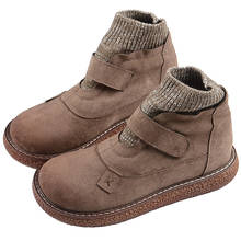 Martin botas mori menina grande cabeça boneca sapato artesanal de lã boca tornozelo botas literárias retro grosso-sola mais veludo quente botas curtas 2024 - compre barato