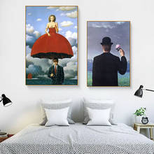 Magritte artista morden artes pintura de parede na lona pintura a óleo para quadros de arte da parede aquarela quadros da arte da parede da lona 2024 - compre barato