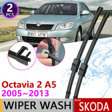 Escobilla de limpiaparabrisas para coche Skoda Octavia 2, A5, MK2, 1Z, 2005 ~ 2013, 2006, 2007, 2008, 2009, 2010, 2011, 2012, accesorios para coche 2024 - compra barato