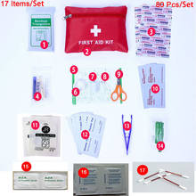 17 Items/Set Person Portable Mini Outdoor Waterproof First Aid Kit For Emergency Medical Treatment In Travel,Hiking,Camping 2024 - buy cheap