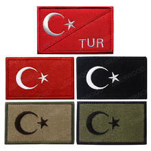 Turkey Flag Patch Embroidered Travel Patch TR Flag Military Tactical Shoulder Armband Badge Patch applique 2024 - buy cheap