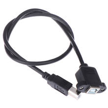 USB 2,0 Тип B Мужской к Тип B Женский принтер кабель-удлинитель с винт крепления панели отверстие 30 см 2024 - купить недорого