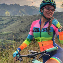 Conjunto de Ropa de triatlón para mujer, Maillot de Ciclismo profesional, Jersey de bicicleta de Gel, 21 colores, 2020 2024 - compra barato