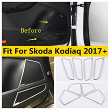Yimaautotrims puerta Interior altavoz estéreo de Audio altavoz cubierta de sonido Kit de para Skoda Kodiaq 2017 - 2020 Interior molduras 2024 - compra barato