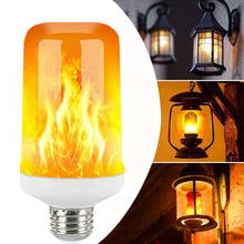 3/7/9W Flame Effect Bulb Lights LED Dynamic Fire Light E27 E26 E12 E14 Flickering Emulation Lamp Chritmas Retro Decor Lighting 2024 - buy cheap