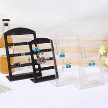 24/48 Holes Earrings Display Stand Holder Jewelry Show Rack Acrylic Organizer подставка для цепей хронение украшений Gifts 2024 - buy cheap