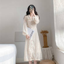 Женское винтажное платье с кисточками VERHELLEN, весеннее однобортное платье с отложным воротником и длинными рукавами для вечеринок 2020 2024 - купить недорого
