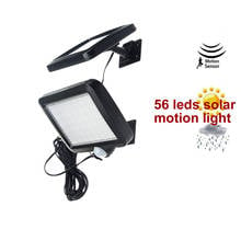 Solar sensor light outdoor human body induction wall lamp 56LED street light split lamp home solar garden lawn pendant lamp 2024 - buy cheap