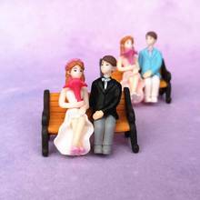 Marry Lovers Miniature People Fairy Garden Ornament DIY Glass Decor Small Stuff Figurine Statue Model Craft Home Decoration 2024 - buy cheap