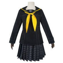 Transporte rápido anime persona 4 rise cosplay traje feminino escola uniforme vestido outfits halloween outono terno menina presente de natal 2024 - compre barato