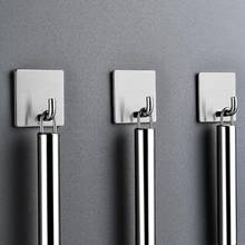 3pcs Stainless Steel Hooks Hanger Self Adhesive Robe Towel Hook for Bathroom 2024 - buy cheap