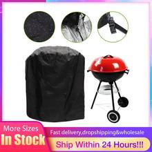 BBQ Cover Outdoor Dust Waterproof For Weber Heavy Duty Grill Cover Rain Protective Outdoor Barbecue Cover Round Bbq Grill Black 2024 - buy cheap