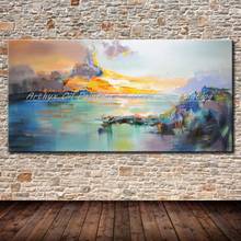 Arthyx Hand Painted Abstract Landscape Oil Painting On Canvas Modern Pop Art Posters Wall Art Picture For Living Room Home Decor 2024 - buy cheap