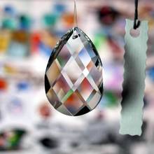 Lámpara de araña de cristal transparente, piezas de prismas colgantes, 38mm, rejilla, novedad de 2021, 1 ud. 2024 - compra barato