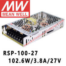 Mean Well-fuente de alimentación meanwell de 27VDC/3,8a/102,6 W, salida única con función PFC, tienda en línea, RSP-100-27 2024 - compra barato