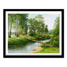 Full square diamond embroidery nature tree 5d diy diamond painting cross stitch landscape full round Diamond  river sale 2 2024 - buy cheap