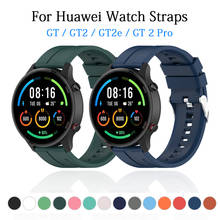 Pulseira de silicone de 22mm para relógio huawei, pulseira de substituição para gt watch gt 2e/gt 1/gt2 46mm 2024 - compre barato