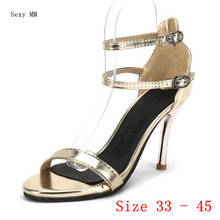 Women Gladiator Sandals High Heels Peep Toe Pumps Summer Shoes Woman High Heel Sandals Small Plus Size 33 - 40 41 42 43 44 45 2024 - buy cheap