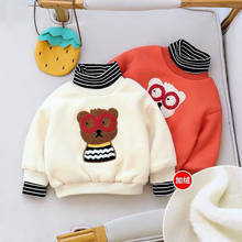 2021 Autumn Winter Girls Floral Knitted Sweater Baby Kids Thick Keep Warm Long Sleeve Tops Toddler Children's Pullover for Girls 2024 - buy cheap