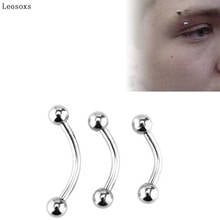 Leosoxs 10pcs Stainless Steel Eyebrow Nails European and American Fashion and Cool Piercing Jewelry Hot Sale 2024 - buy cheap