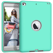 For iPad Air 2 (2014 Release) Case High-Impact Shockproof 3 Layers Soft Silicone+Hard PC Case for iPad Air 2 ( A1566, A1567) 2024 - buy cheap