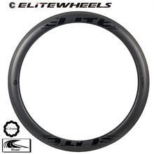 Elitewheel pneu leve 700c para bicicleta de estrada, pneu clincher tubular sem câmara de ar, aro de carbono 30 35 38 40 45 47 50 55 60 82 88mm 2024 - compre barato