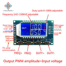 diymore 1-Way PWM Pulse Frequency Duty Cycle Adjustable Signal Generator LCD Display 1Hz-150Khz 3.3V-30V 2024 - buy cheap