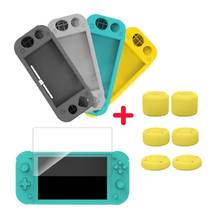 Funda protectora de silicona para Nintendo Switch Lite, carcasa 3 en 1 con tapa para Thumbstick, TNS-19180 2024 - compra barato