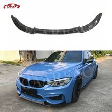 For M3 M4 Carbon Fiber Front Lip Spoiler for BMW 3 Series F80 M3 4 Series F82 F83 M4 2014-2018 FRP Head Bumper Guard 2024 - buy cheap