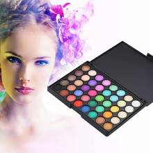 Paleta de maquiagem com 40 sombras, conjunto profissional de maquiagem com glitter fosco tslm1 2024 - compre barato