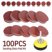 2inch 100pcs Sanding Discs Pad Kit for Drill Grinder Rotary Tools with Backer Plate Shank Includes 60-1000 Grit Sandpapers 2024 - buy cheap