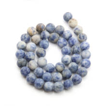 Natural Stone Matte Sodalite Beads Frosted Loose Round Beads 4 6 8 10 12mm for Jewelry Making DIY Charm Necklace Bracelet 38cm 2024 - buy cheap