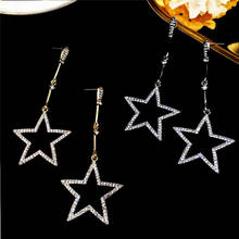 Korea 2021 The New Shiny Personality Five-Pointed Star Fashion All-Match Simplicity Star Autumn And Winter Small Face Earring 2024 - buy cheap