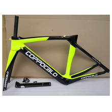 Флуоресцентная желтая 2021 карбоновая рама для дорожного велосипеда 47 50 53 55 см P03 Глянцевая карбоновая рама для дорожных гонок 6 цветов велосипедные рамы 2024 - купить недорого