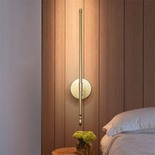 Luminária de parede em linha nórdica, armazenamento simples de camas led, para banheiro, quarto e corredor, decoração de casa 2024 - compre barato