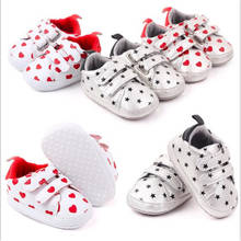 Fashion Baby Shoes Lovely Heart Infants Soft First Walkers Newborn Boys Girls Casual Shoes 2024 - buy cheap