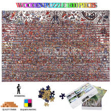 Cartoon Character Collection 1000 Pieces Puzzle Wooden Jigsaw Puzzle for Adults High Definition 1000 Pieces DIY Wooden Puzzles 2024 - buy cheap