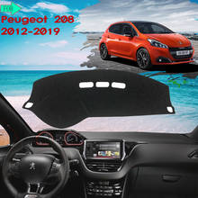 Dashboard Cover Protective Avoid Light Sunshade Carpet Mat for Peugeot 208 2012~2019 Active Allure GTI 2015 2016 Car Accessories 2024 - buy cheap