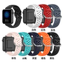 18 мм Цветной силиконовый ремешок для часов для Xiaomi Смарт-часы браслет спортивный сменный Браслет аксессуары для часов Новинка 2024 - купить недорого