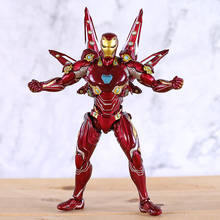 Shf marvel avengers 4 endgame homem de ferro mk50 nano arma conjunto 2 figura ação modelo brinquedos boneca para o presente 2024 - compre barato