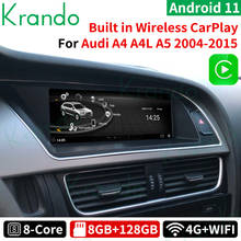 Krando-reproductor multimedia con Android 10,0 y navegación GPS para Audi, autorradio con pantalla IPS, dvd, sistema CARPLAY, para Audi A4 A4L A5 8,8-2009 2024 - compra barato