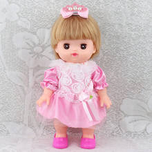 Vestido de encaje rosa para muñeca Mellchan, falda con horquilla, atuendo, accesorios 2024 - compra barato