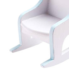 Миниатюрное кресло-качалка масштаб 1:12 аксессуары для кукольного домика крошечная мебель для кукольного домика игрушка для домашней жизни декор для сцены 2024 - купить недорого